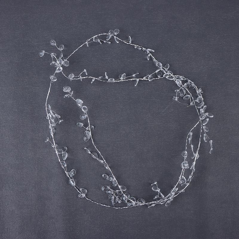 DIY Akrylové Křišťálové Korálky Kapka Déšť Šňůrka Větev Závěsná Girlanda Průhledná Diamantová Korálková Svatba Dekorace
