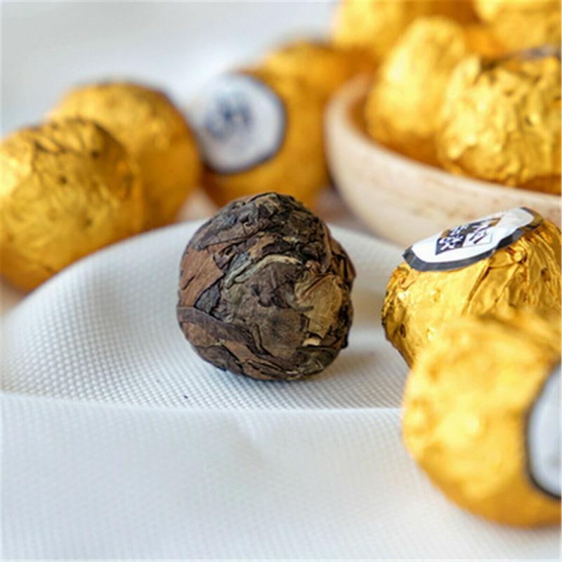 Organic Ball-shaped Aged Shou Mei Longevity Eyebrow Handmade White Tea