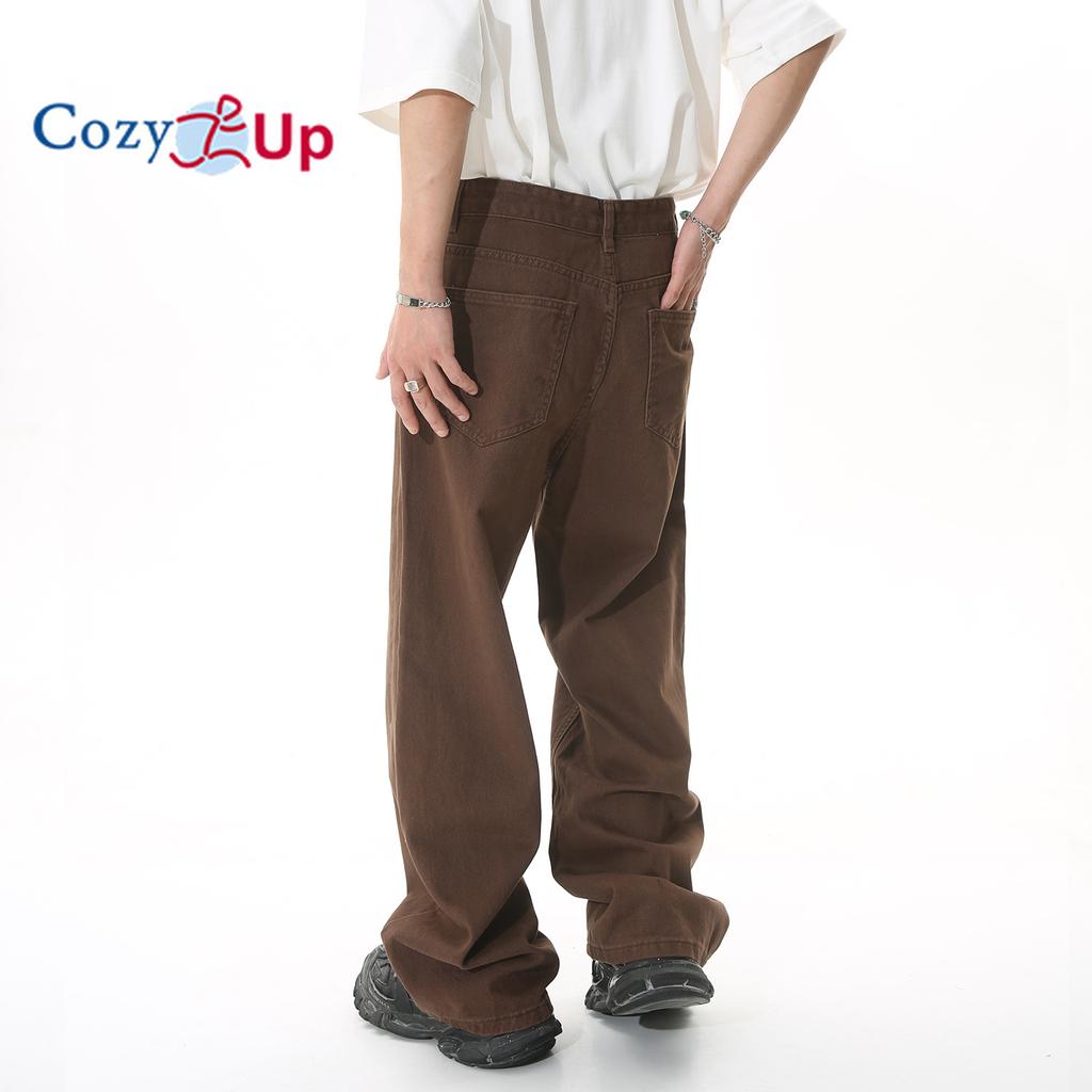 Cozy Up pánské široké džíny rovné nohavice Carpenter džínové kalhoty volného střihu