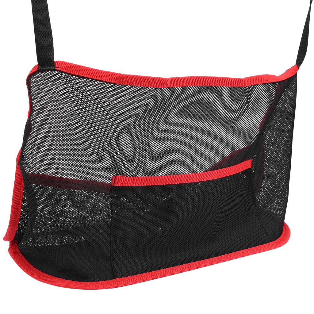 Universal Car Net Pocket Holder Between Seats Mesh Storage Bag Organizer Pet Barrier 260x405mmBlack