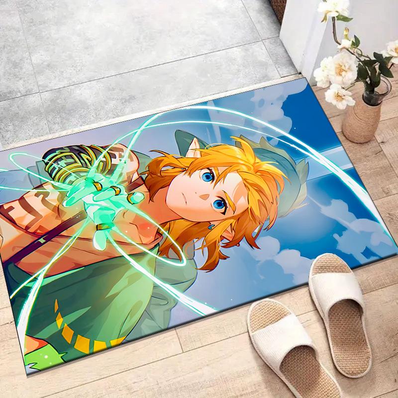 Game Zelda Printed Area Rug Carpet for Bedroom Living Room Home Decor Rugs Mat Non Slip Mat Rug for Bedside