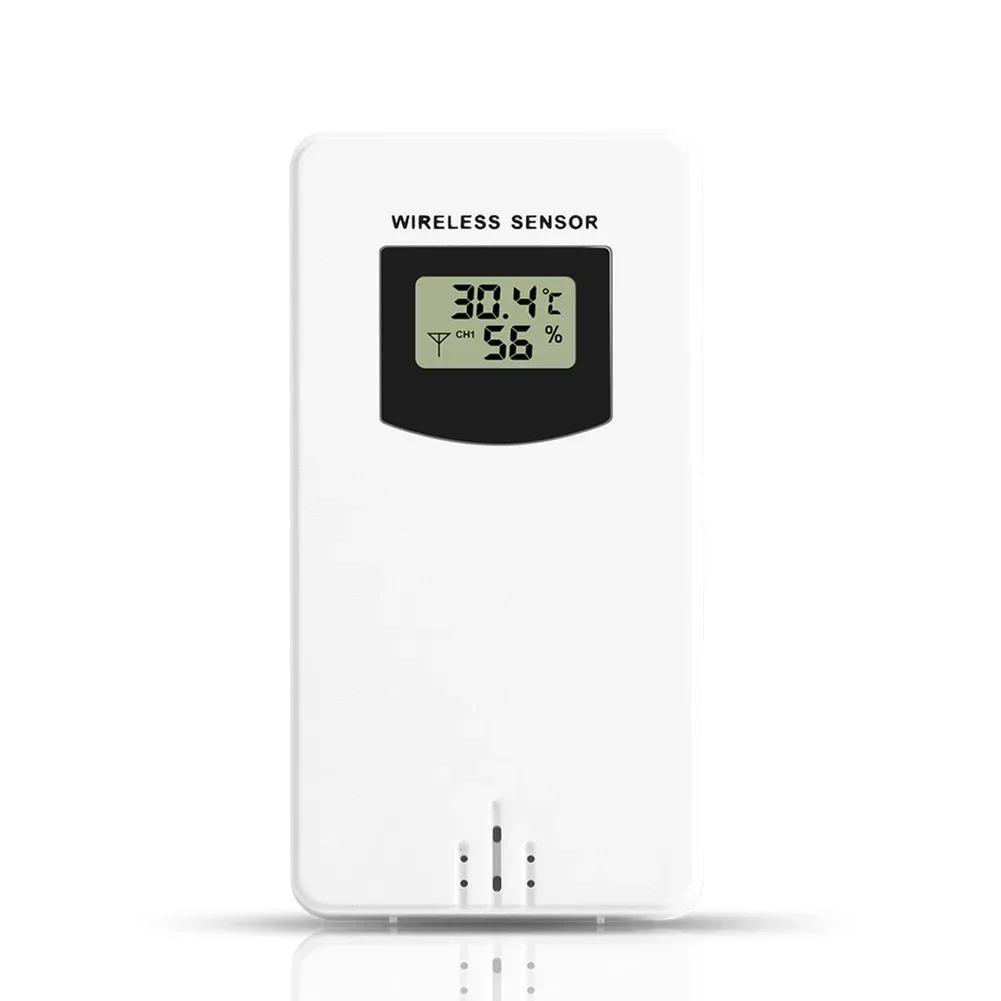 FanJu Weather Station Wireless Sensor  1Wireless Thermo Sensor  433 92MHz RF Frequency  White Plastic Material