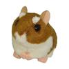 Sanei Boeki Original Plush Toy, Vibrating Hamster, Roborovski Hamster, W6.5D9.5H7.5cm, Animal, Cute Palm-sized Hamster Plush Toy. Pull the Ring and