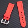 Soft AAA Fluororubber FKM Rubber Watchband Fit For Panerai Strap Accessories For PAM111/441/389 Watchbands 24mm Tang Pin Buckle