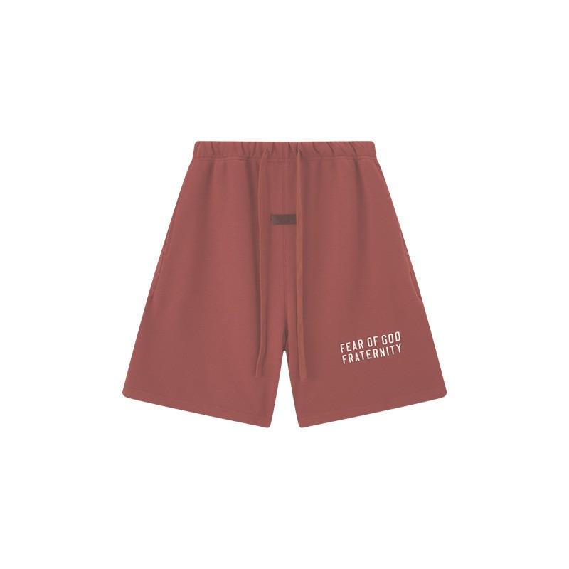 FOG ESSENTIALS Pánské bavlněné kraťasy Volný střih Streetwear Ležérní teplákové