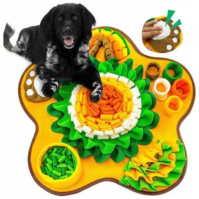 New Polyester Puppy Sniff Mat Large Size Slow Eating Dog Puzzle Feeder Food Dispensing Durable Pet Scent Pad for Dog Training