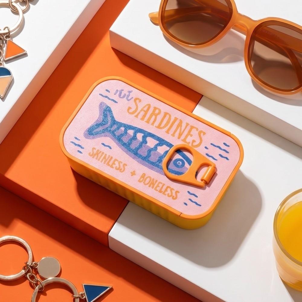 3D Printed Sardine Tin Jewelry Box Durable Fish Bone Jewelry Box Jewelry Display Organizer  Travel