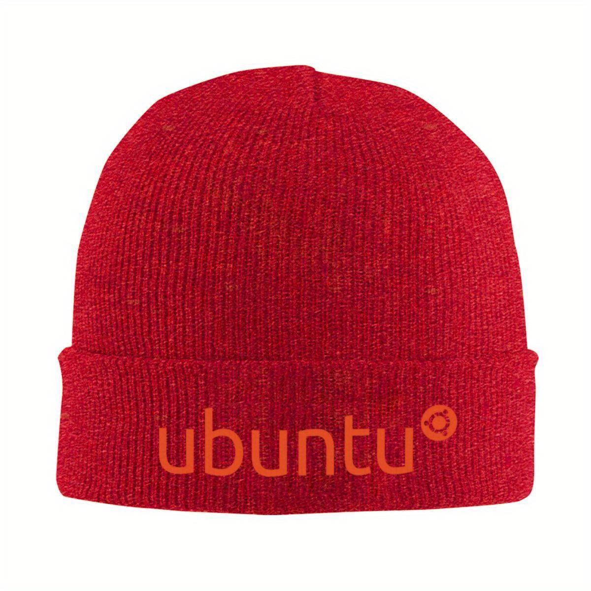 

UBUNTU Logo - Ubuntu Merchandise Warm Knitted Cap Fashion Bonnet Hat Autumn Winter Outdoor Beanies Hats for Unisex Women Adult