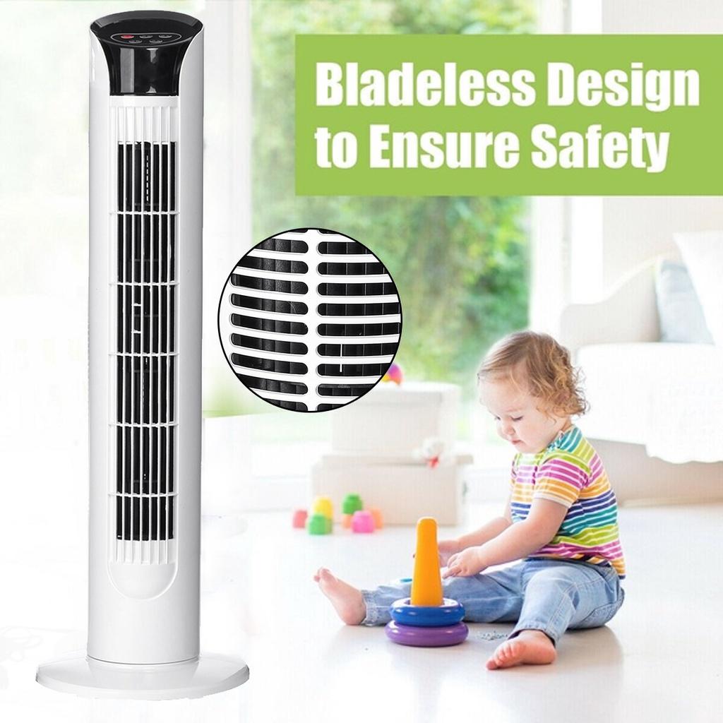 Air Cooling Tower Floor Bladeless Fan Electric Fan Remote Timer Conditioning Ventilator Air Conditioner Cooling Fan 220V
