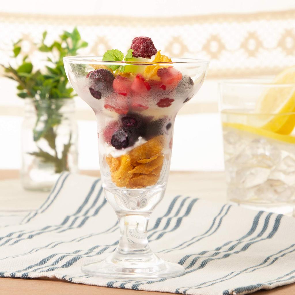 Toyo Sasaki Glass Parfait Pull Ace Made in Dishwasher with 35801 Glass, Parlor, 235ml, Japan, Safe, Sundae/Dessert Glass, Stem,
