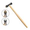 Lightweight Double Head Hammer Suitable for Watchmakers Jewelry and Instrument Repair Wood Handle Home Professional Use