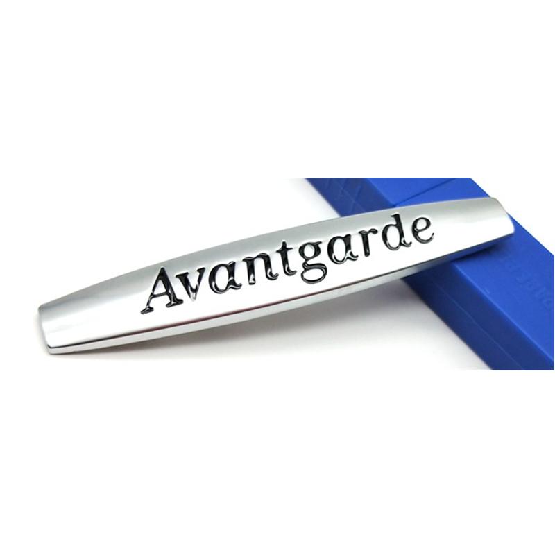 10x1.7CM Auto Seiten Metall Aufkleber Heck für Mercedes Benz Avantgarde Grand Edition Emblem W211 W212 W213 W205 GLA GLK GL GLC GLE