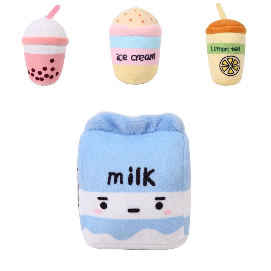 Adorable Fruit Bubble Tea Stuffed Plush Pendant Doll Xmas Gift