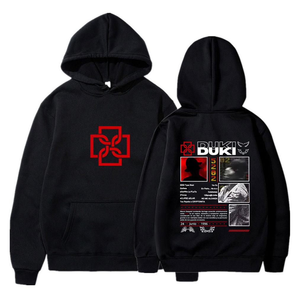 

Rapper Duki 5202 MIXTAPE Album Streetwears Men s Women Fashion Hip Hop Vintage Tops Casual Long Sleeve Winter Oversized Clothing 3XL