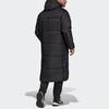 Adidas Long Hooded Windproof Warm Cotton Jacket Men Outerwear Black DZ1436