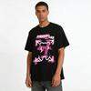 Fashion Lab Graffiti Print T-shirt Unisex Loose Fit Casual Streetwear Trendy Top Pure Cotton T-shirt