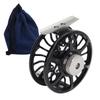 Black 5 6 Aluminum Alloy Fly Reel with Release Button Large Arbor Fly Fishing Reel for Freshwater Saltwater