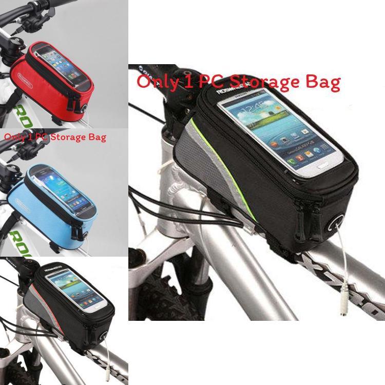 Mountain Bicycle Front Tube Bag With Touch Screen For Cycling Enthusiasts