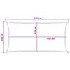 Blue and White Sun Shade Sail 2.5 X 5 M HDPE
