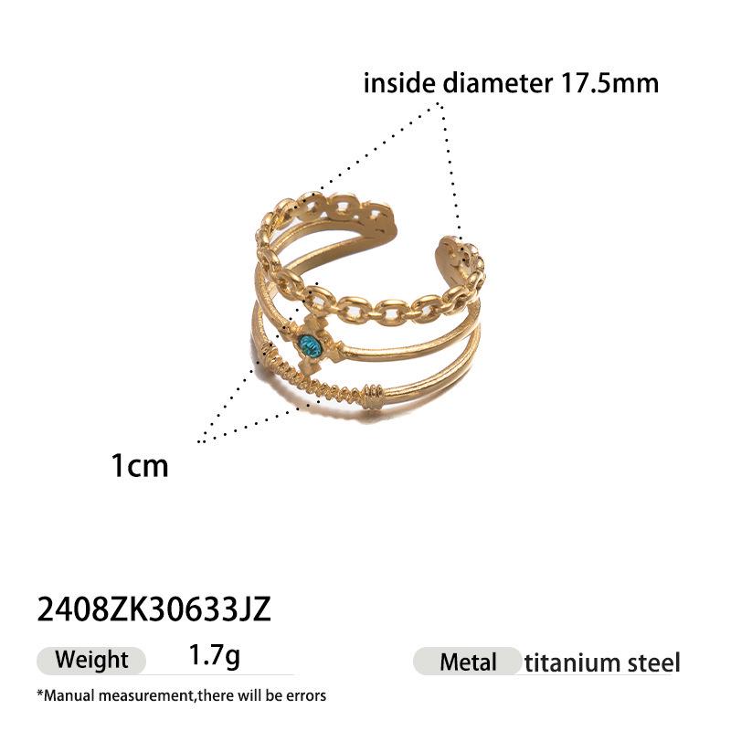 Versatile Zircon Inlaid Irregular Ring for Women - Exquisite Autumn/Winter Style