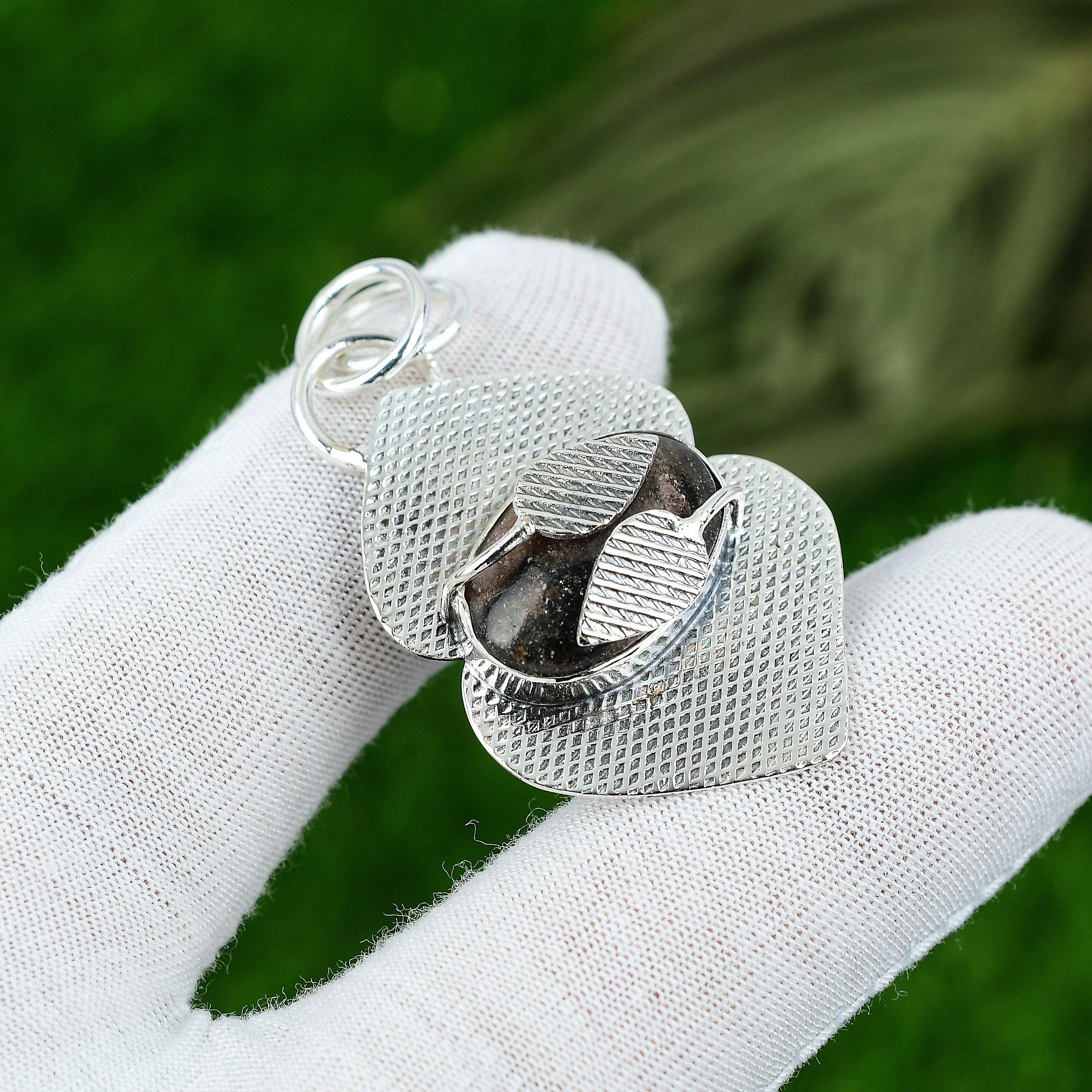 

Womens day Deal Sterling Silver Natural Pink Tourmaline Elegant Pendant Jewelry