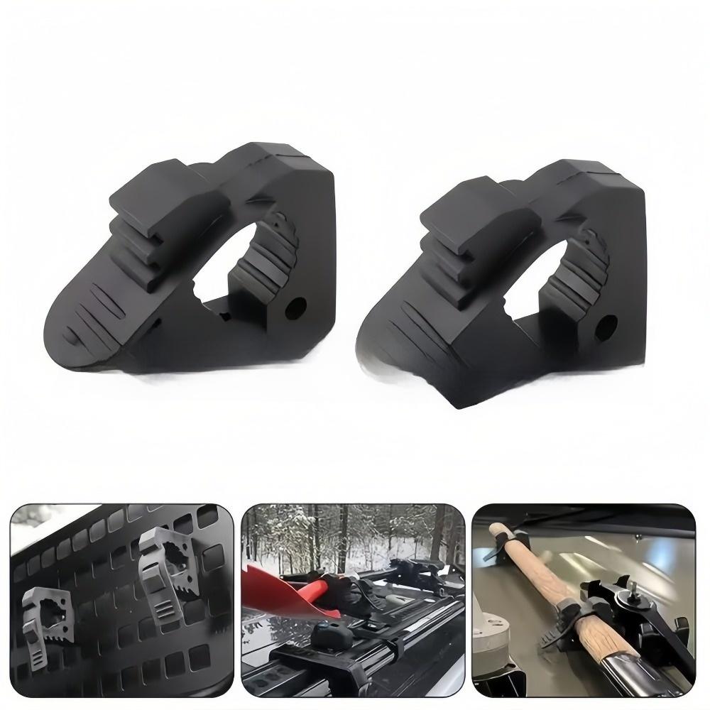 

2 шт. 30-40 мм быстросъемное крепление-зажим, регулируемый диаметр, удобный резиновый зажим, держатель для снаряжения, кронштейн для крепления лопаты 4 inches