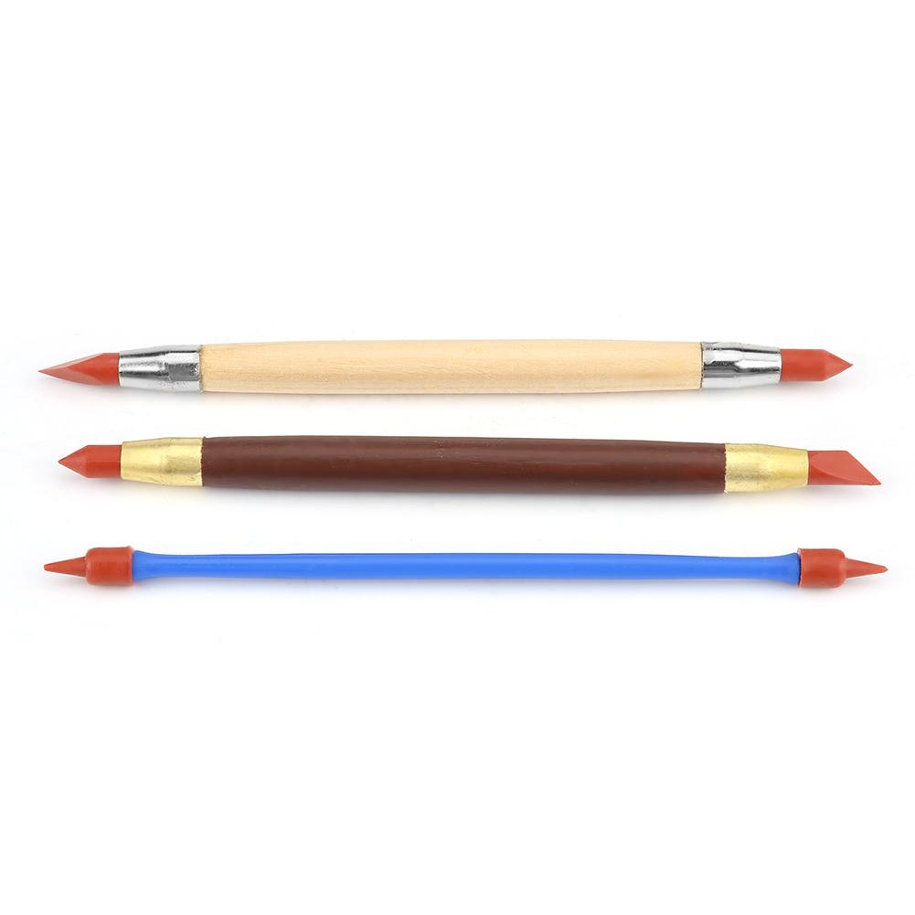 Silicon Polymer Head Pottery Clay Sculpting Modeling Pen Removing Traces DIY Tool