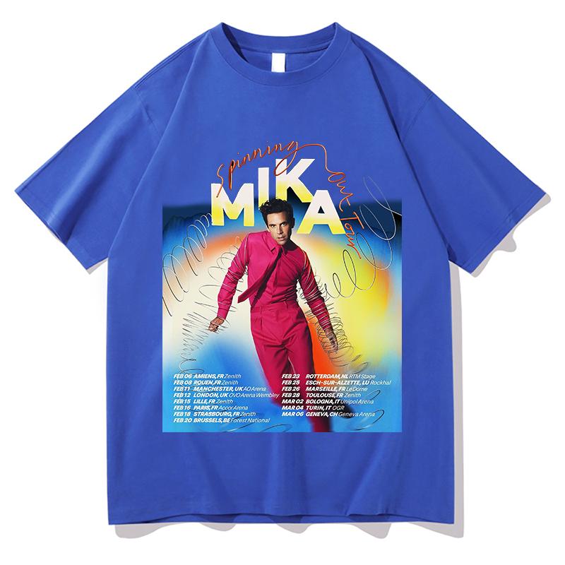 MIKA Modern Times Fashion T Shirt High Quality Graphics Pop Oversized Casual Summer Tees Pure Cotton Casual Aesthetic Streetwear