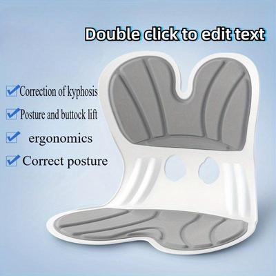 Ergonomic Back and Waist Support for Good Posture Correction and Back Pain Relief, Perfect for Office, Floor Seating and Working from Home