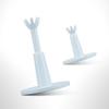 2Pcs Golf Tee with 53MM Base Height Adjustable Golf Aid Driving Range Indoor Outdoor Bendable Rubber Golf Ball Holder Golf
