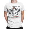 Men T-Shirt Yellowstone Dutton Ranch Vintage Cowboy Sunset Leisure 100% Cotton Tee Shirt Short Sleeve  T Shirts O Neck Clothes