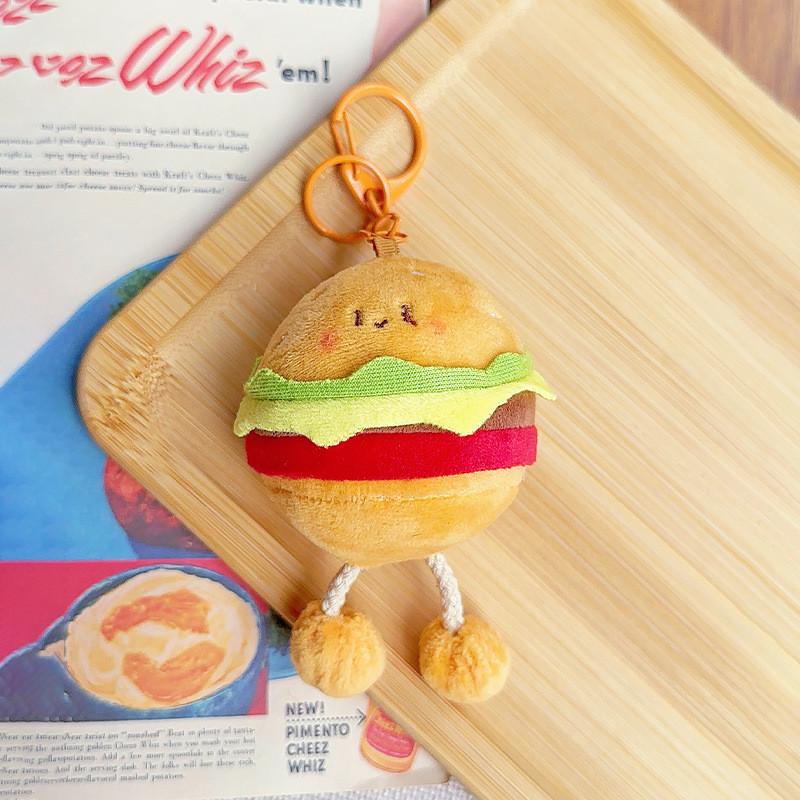 Toast Carrots Bread Vegetables Plush Keychain Toy Pendant Cartoon Doll Gift