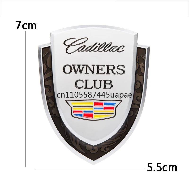 AABHT1 Alloy Car Rear Trunk Emblem Fender Side Badge Decals for Cadillac ATS BLS CT4 CT5 SLR SRX STS XT5 XT6 XTS Escalade Deville DTS