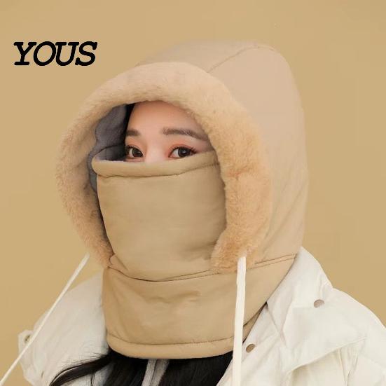 Windproof Ski Face Mask Unisex Balaclava, Winter Neck Warmer, Fleece Lined Thermal Hat for Men Women Skiing Cycling Cold Weather Ear Protection