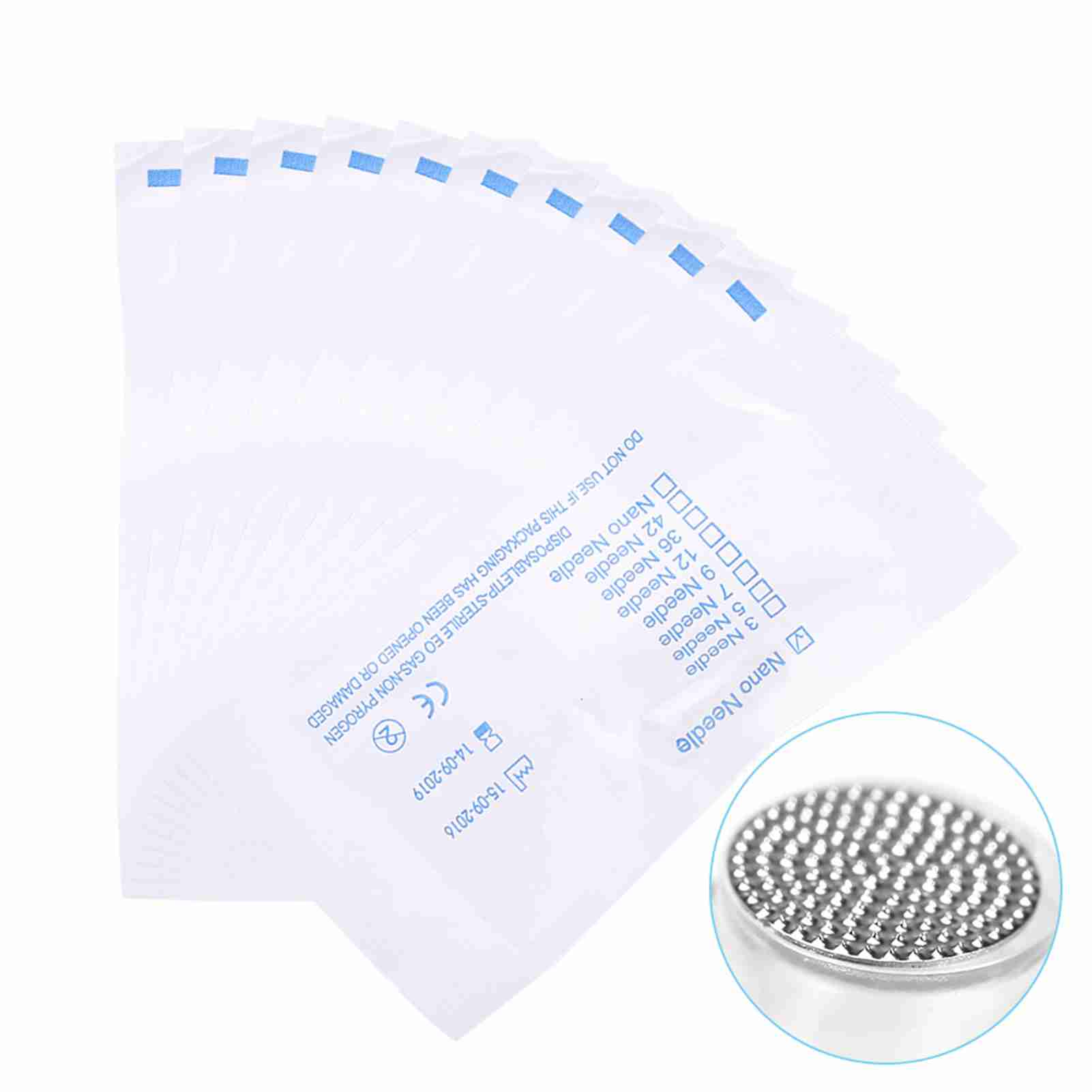 

10 шт./набор 10 типов картридж для татуажа бровей роторная электрическая микроигла штамп ручка для кожи игла round