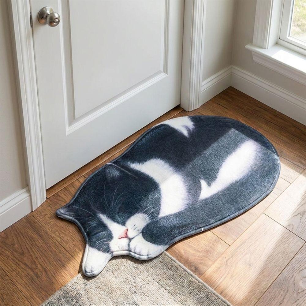 Super Absorbent Simulation Cat Floor Mat Bathroom Carpet Living Room Tea Table Bedside