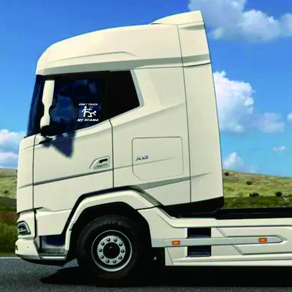 For Don't Touch My Scania Aufkleber Sticker Tattoo Folie Finger Weg
