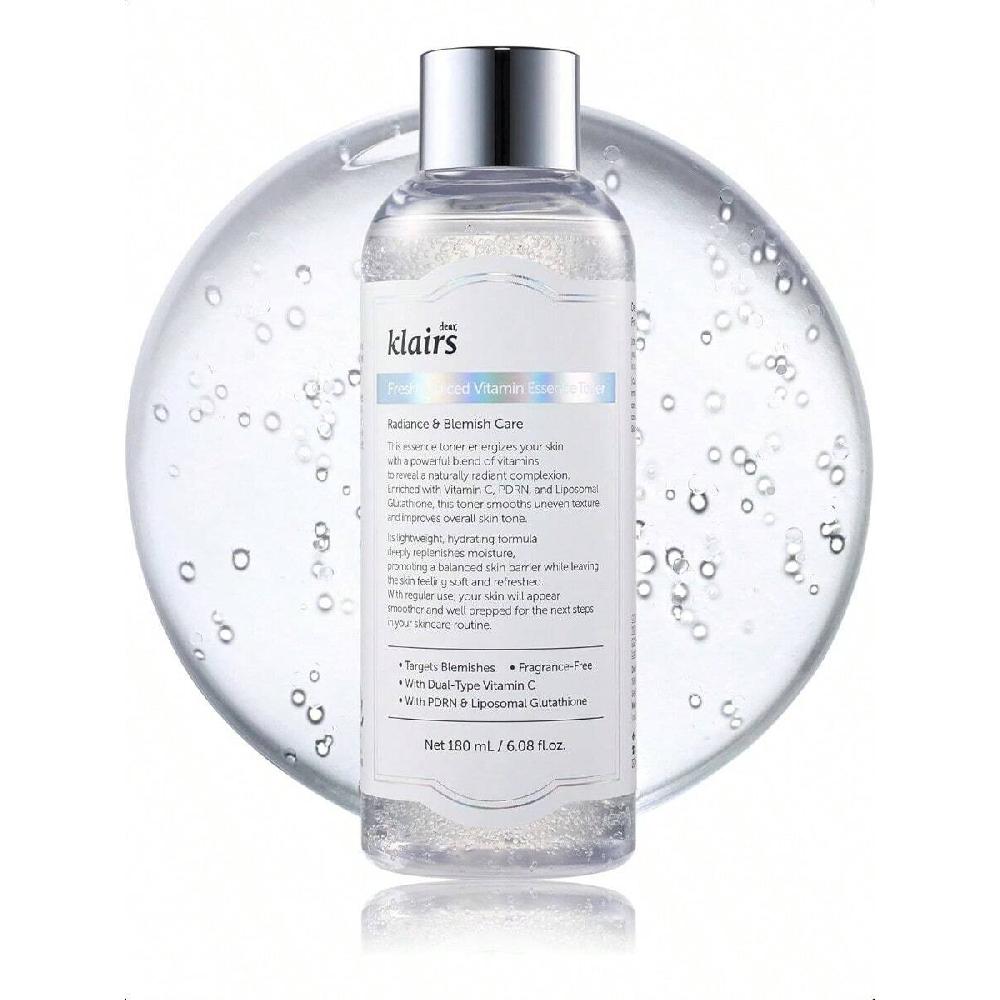 

Dear, Klairs Freshly Vitamin Essence Pdrn Toner 180ml Refine Pores And Even Skin Tone