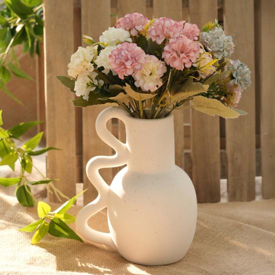 Künstliches Hortensienblumen-Bouquet 9 Köpfe Künstliche Hortensienblume mit Stiel Gefälschte Hortensien Blumenarrangement für Zuhause Hochzeitsparty Dekoration