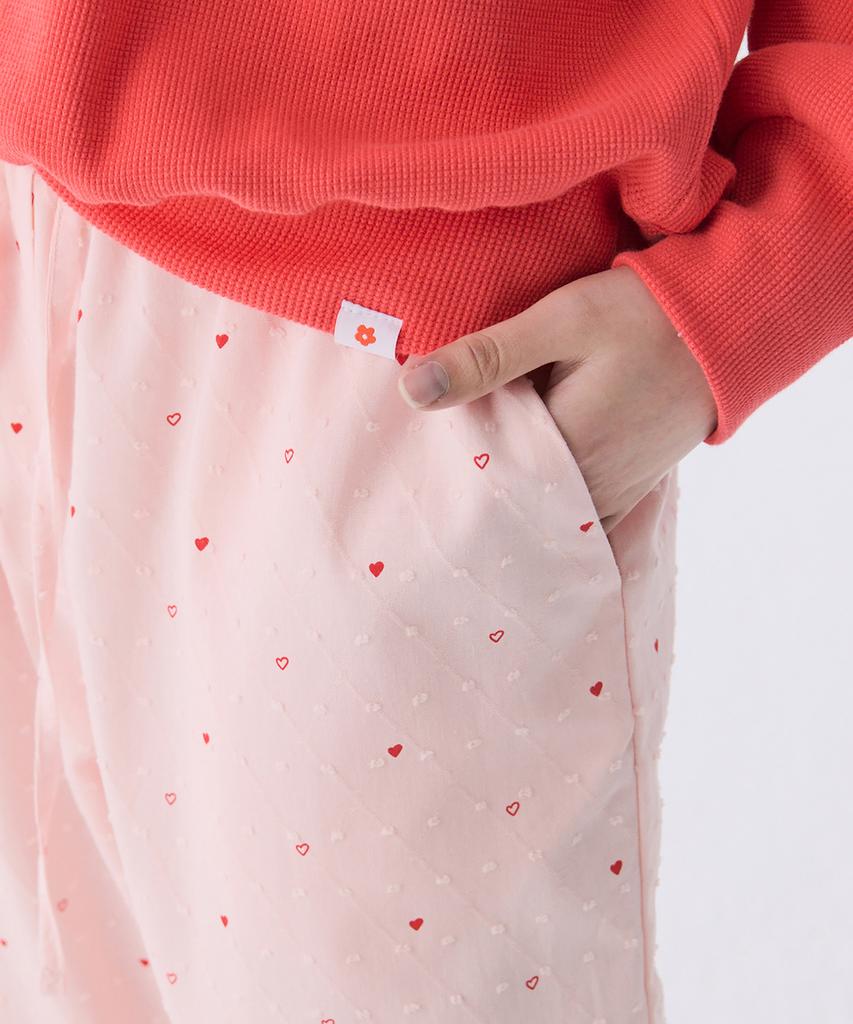 JUNEJUNE SPACE Vol12.Heart Long Pants_Light Pink(Vol12.Heart Long Pants_Light Pink)