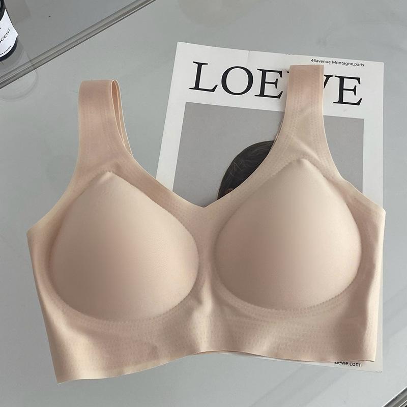 

Женское универсальное тонкое нижнее белье с фиксированной чашкой, удобный спортивный бюстгальтер без косточек, красивый жилет, стильный бюстгальтер