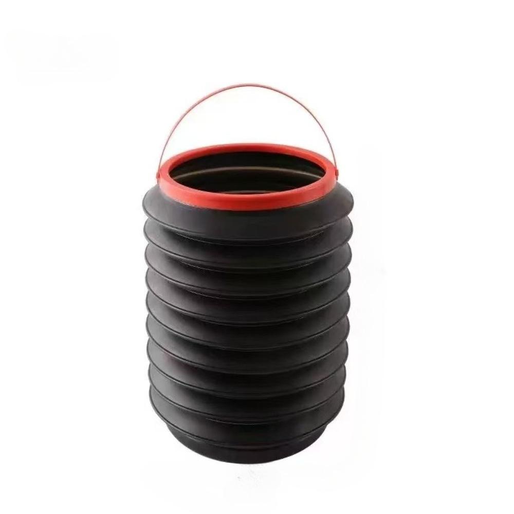 

1PC Car Carrying Folding 4L Car Wash Trash Can, Portable Fishing Bucket, Umbrella Travel Retractable Storage Bucket, Outdoor Portable Trash Can Without lid 1PC