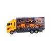 Diecast Construction Play Vehicle Set Pull Back Transport Carrier Trucks Toys with Sound Light for Toddlers