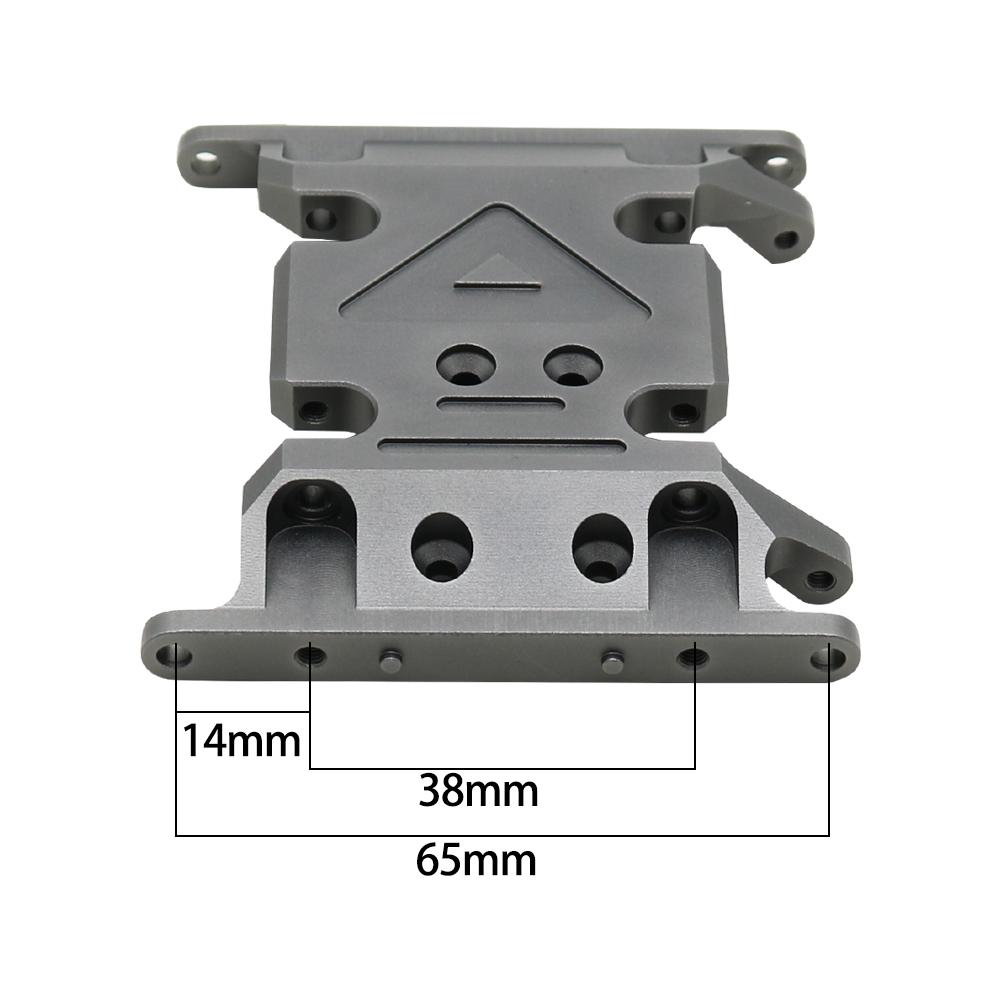 BDXRC Metal Chassis Gearbox Mount Transmission Holder for 1/10 RC Crawler Axial SCX10 II 90046 90047 90075