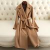 KAISER Women's 100% Double-Faced Wool Long Trench Coat