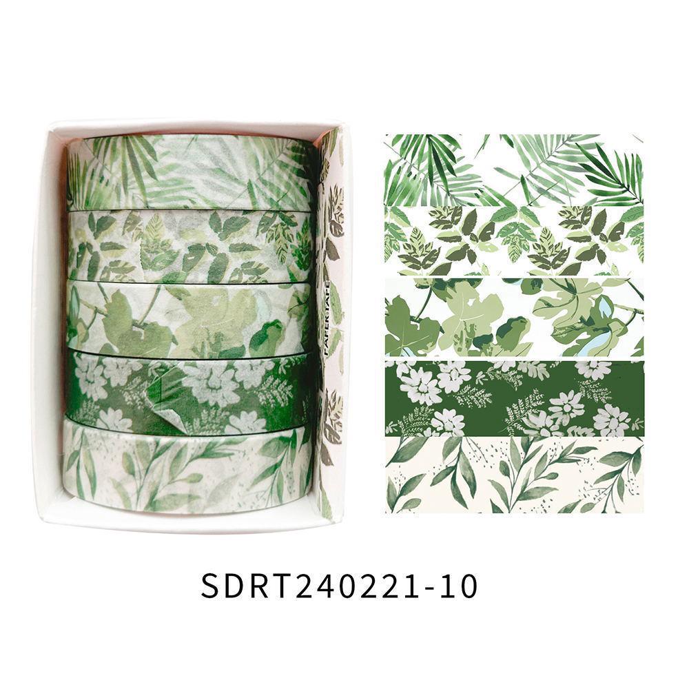 Spring Flower Romance Washi Tape - DIY Journal & Decorative Stickers, Self-Adhesive