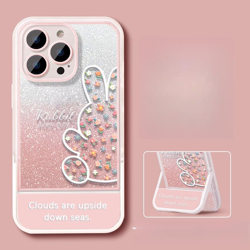 

Подходит для чехла для мобильного телефона Apple 14 Iphone13 Блестящая пудра Бабочка 12 Невидимая подставка 11 Полный 7/8plus Противоударный X iPhone 6s Plus