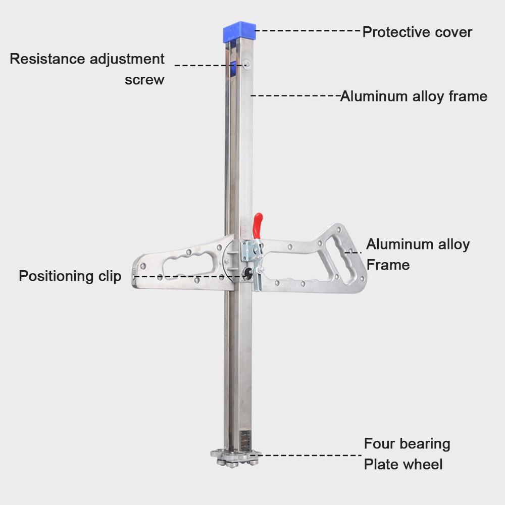 Aluminum Alloy Laser Positioning Push Knife Foldable Gypsum Board Cutter Woodworking Tools Gypsum Board Cutting Push Knife