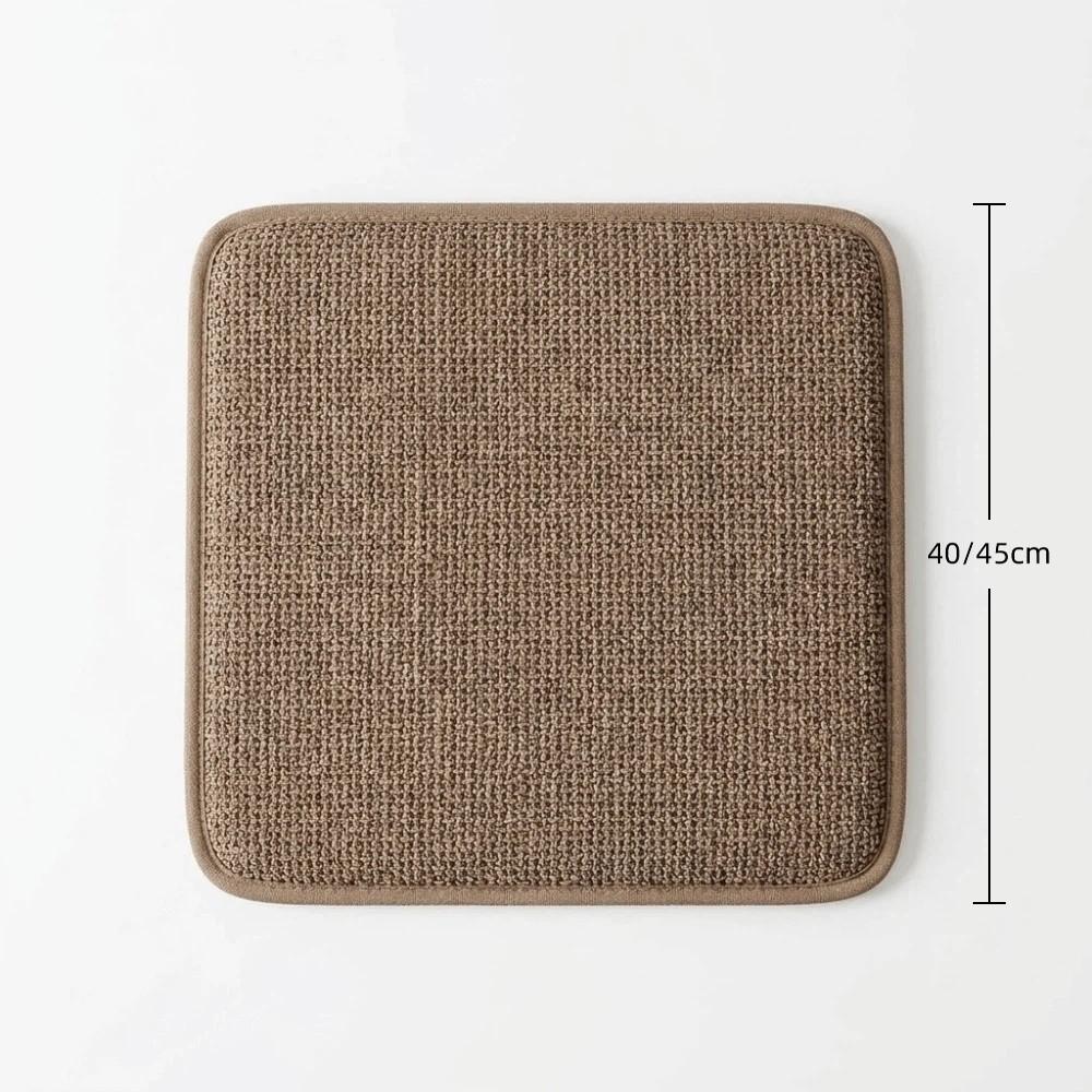 Memory Foam Chair Cushion Thick 1.5cm Chair Mat Comfortable Linen Fabric Seat Pad Dining Chair