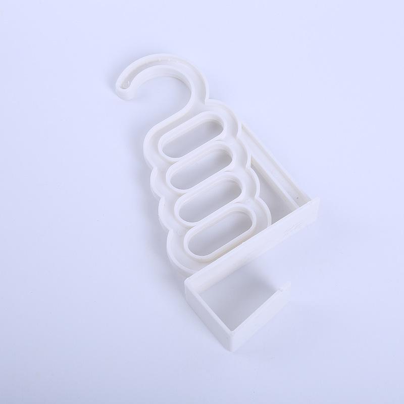 1 5-hole Door Hanging Folding Clothes Hanger Door Back Hook Multi-function Clothes Drying Rack Wardrobe Storage Artifact